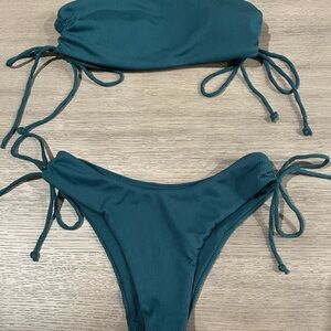 SHEIN Deep Teal Bikini Set